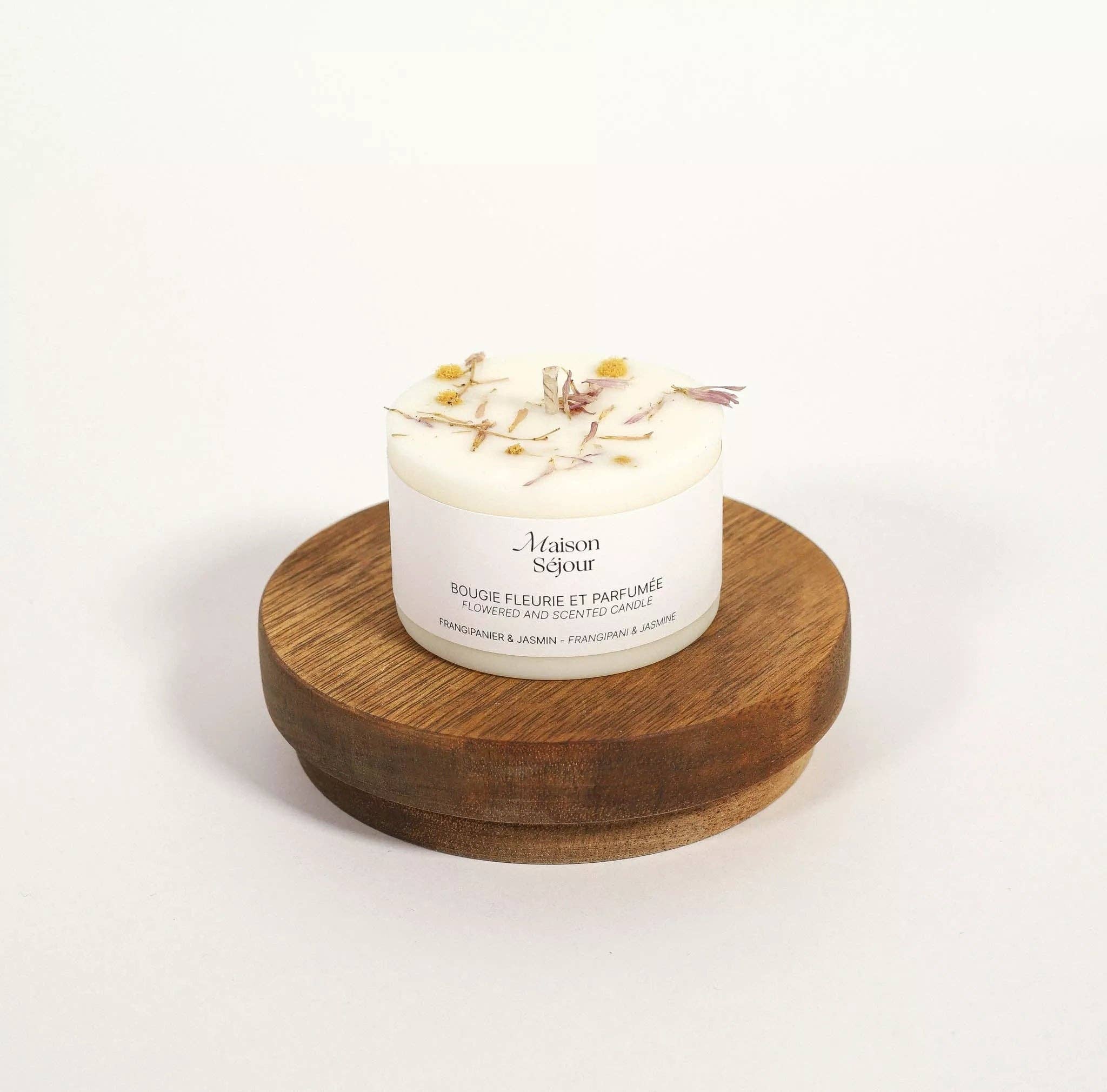 candle frangipani jasmine