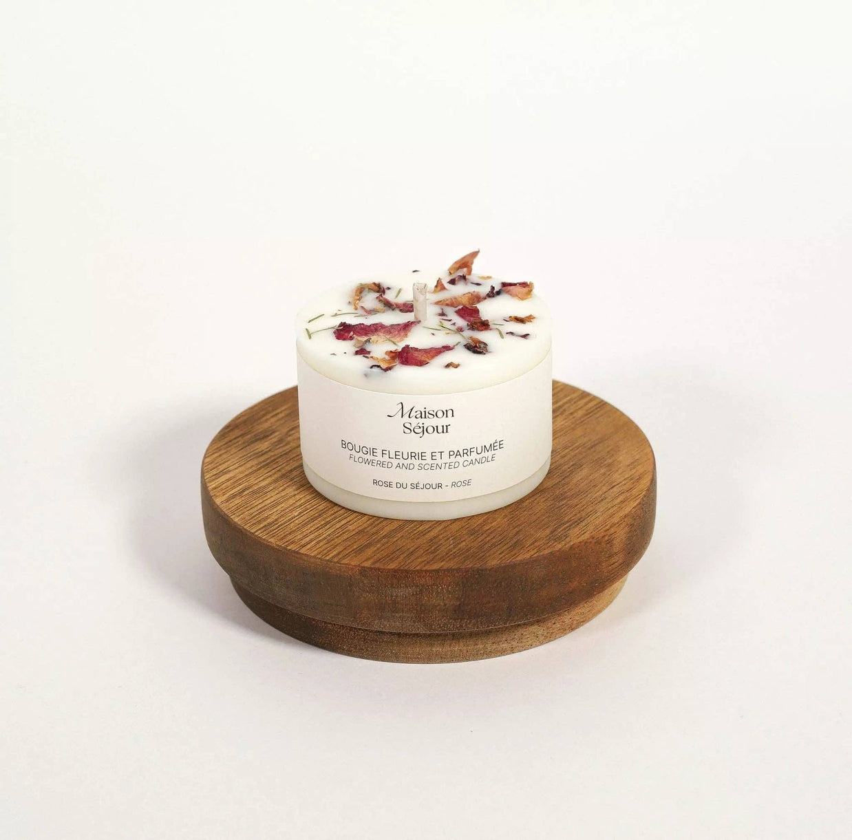 candle rose du sejour