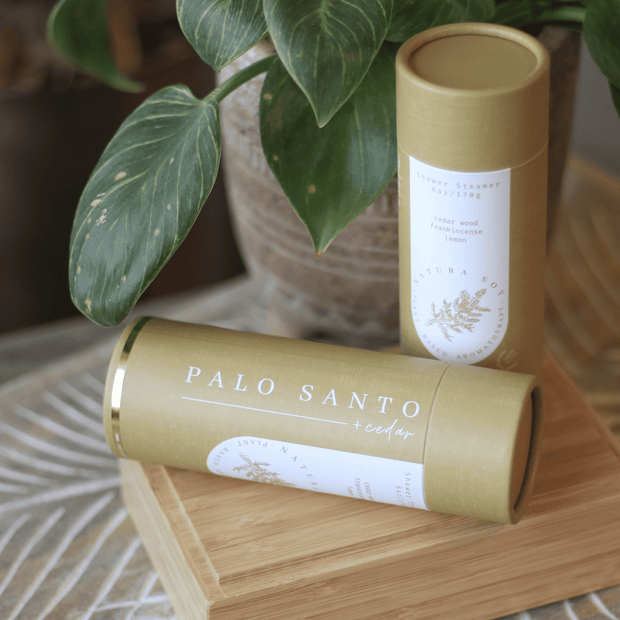 shower steamer palo santo cedar
