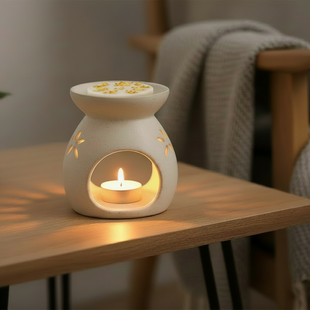 wax melt frangipani jasmine aroma burner